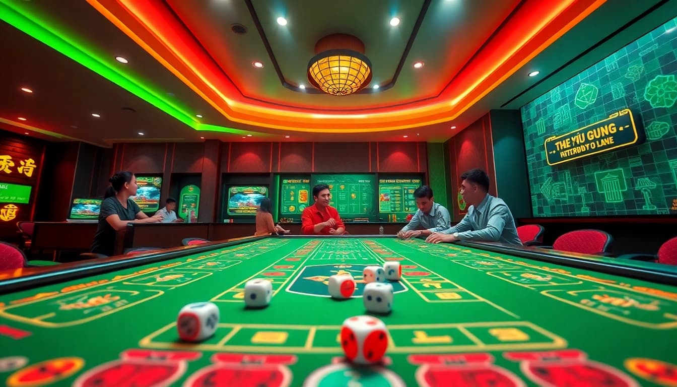 Exciting online gaming scene featuring tài xỉu 789club with vibrant interface and players.