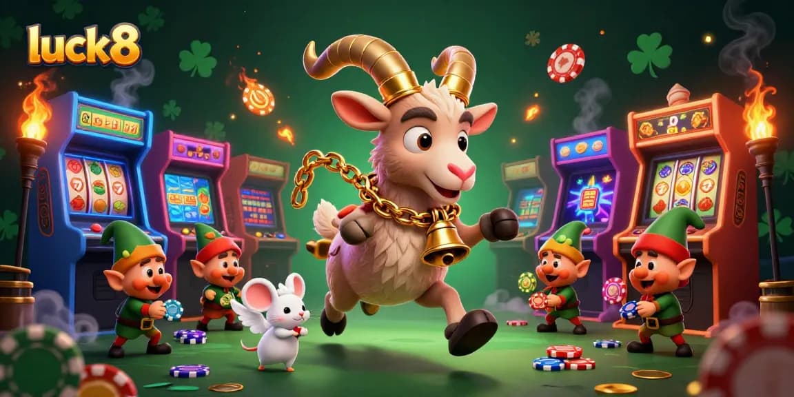 Experience luck8's holiday horror casino through chaotic gameplay with Krampus and friends