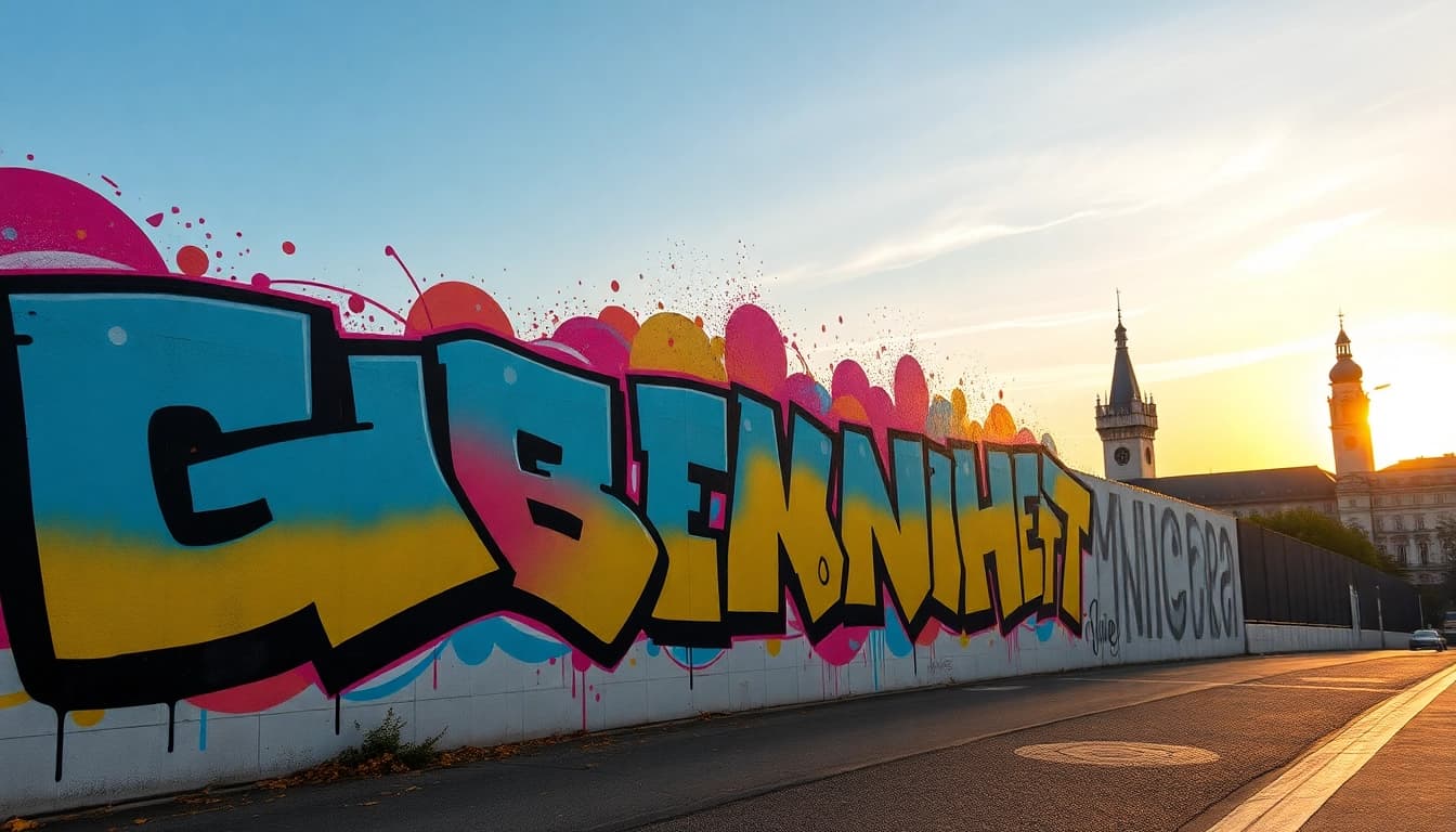 Entdecke einzigartiges Graffiti München, dynamische Kunst von talentierten Künstlern.
