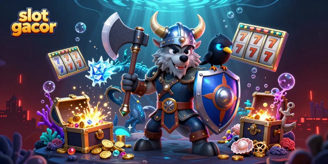 Experience a thrilling slot gacor adventure with vivid gold treasures and playful characters.