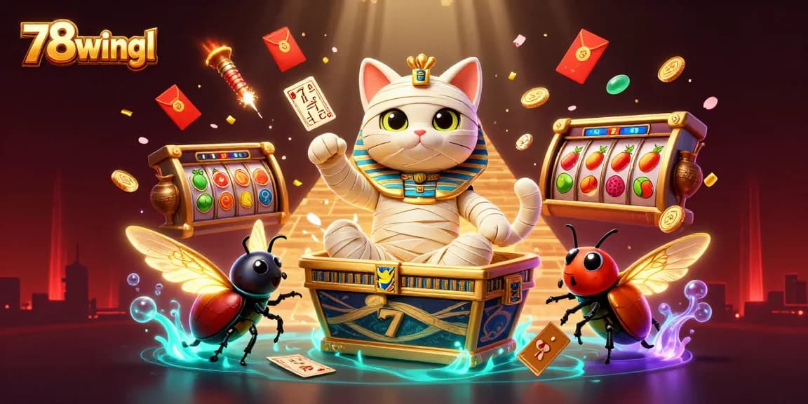 Win big at 78wintl with engaging slots and exciting casino features in a vibrant illustrated scene.