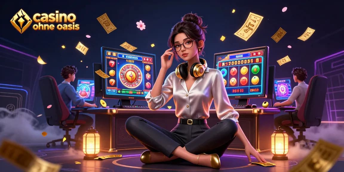 Play exciting games at casino ohne oasis with vibrant slot reels and lively cash prizes raining down.