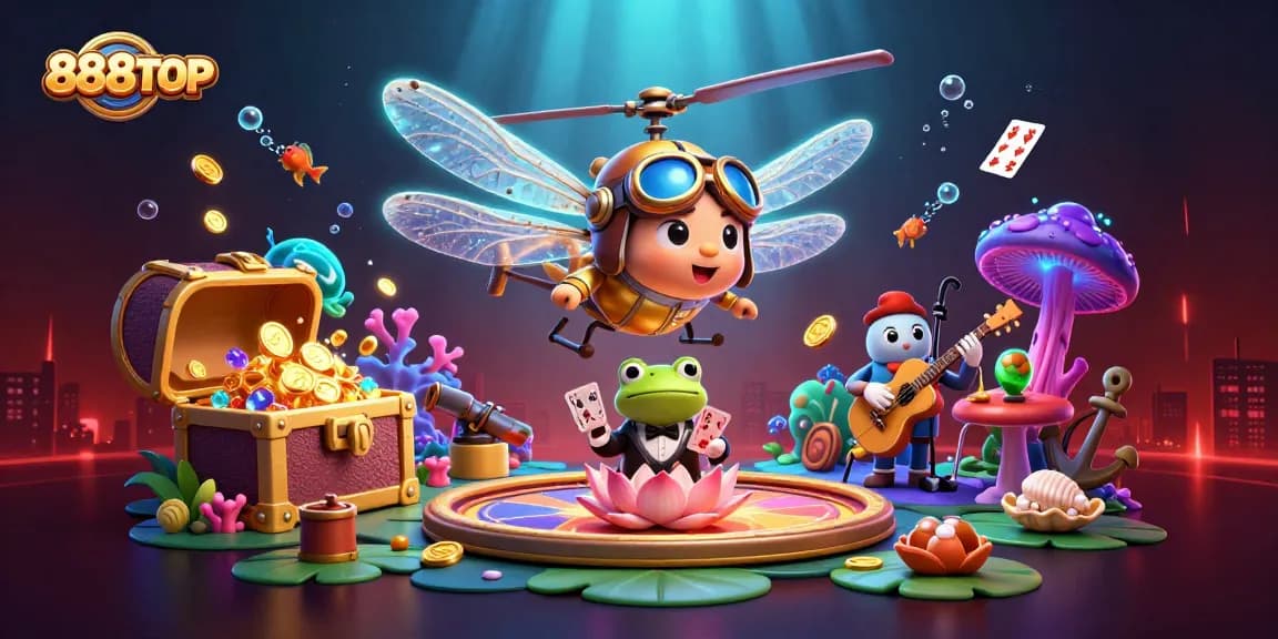 Win big at 888TOP with dazzling casino games and vibrant 3D illustrations.