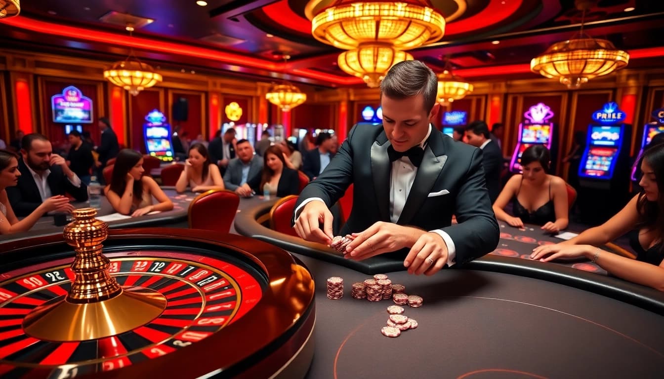Experience the excitement of RR88 casino with vibrant poker tables and thrilling games.