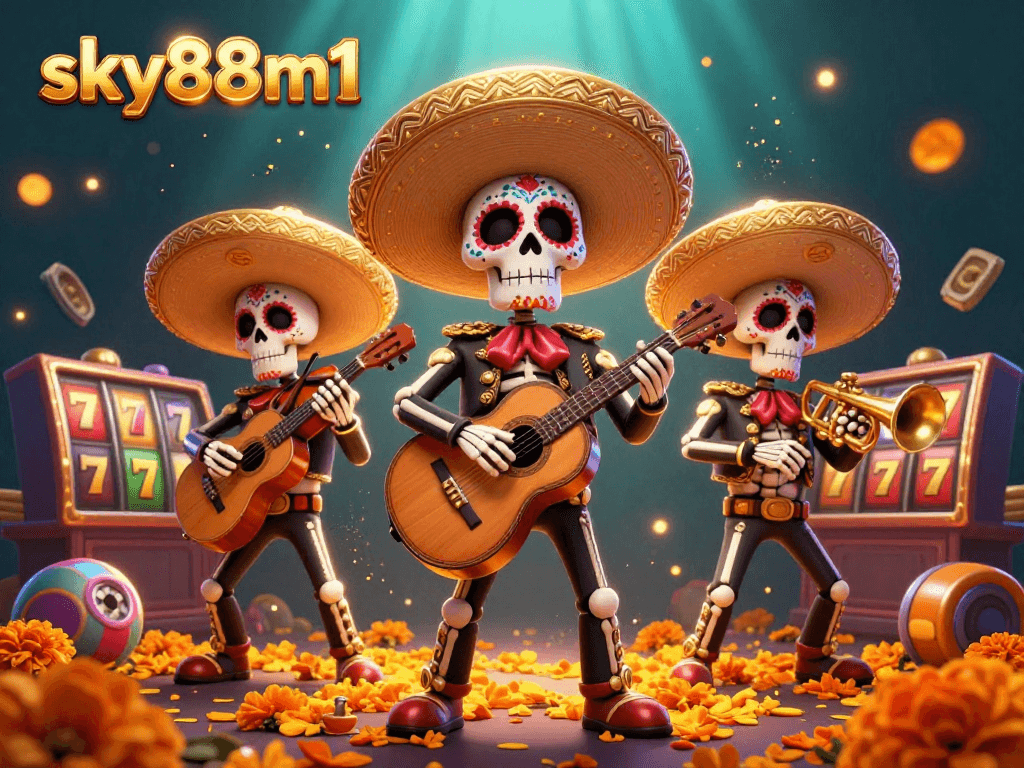 Engage with thrilling slots and jackpots at sky88m1 while enjoying a vibrant mariachi scene.