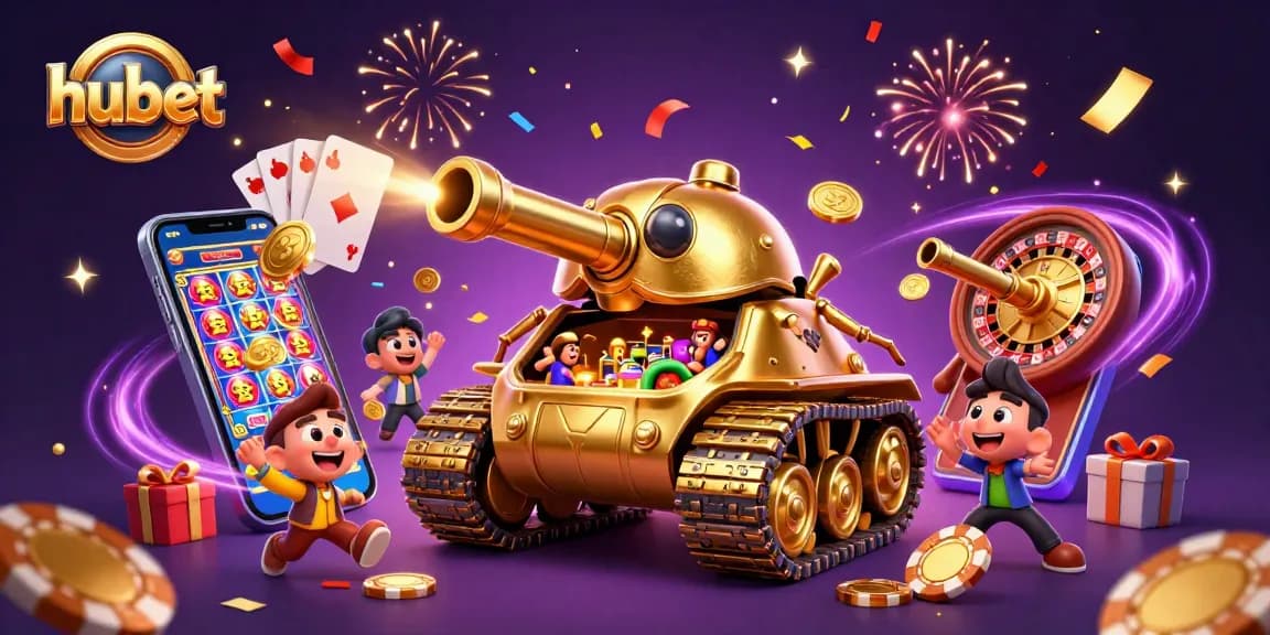 Play exciting games at hubet with a golden beetle tank casino bursting with fun elements.