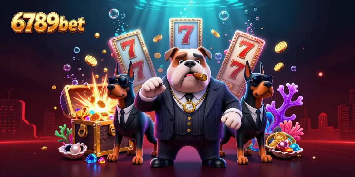 Experience the excitement of 6789bet with vibrant casino elements and dynamic characters.