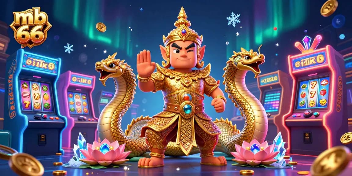 Experience thrilling gameplay at mb 66 with vibrant 3D casino elements in a lively atmosphere.