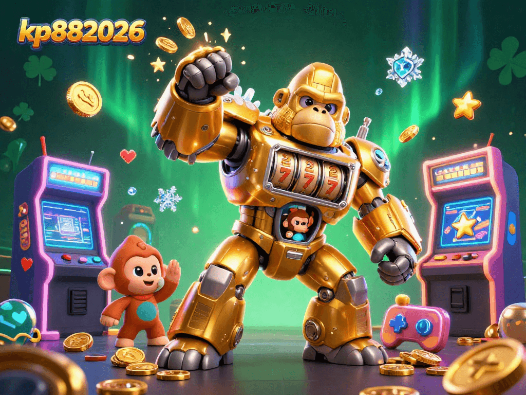 Engage with exciting gameplay at kp882026 featuring a vibrant casino scene with transformer-style characters.