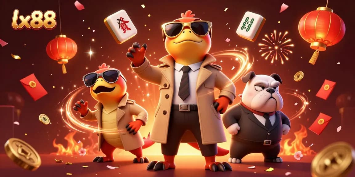 Experience exciting gaming at lx88 with playful raptors attempting VIP entry at the casino.