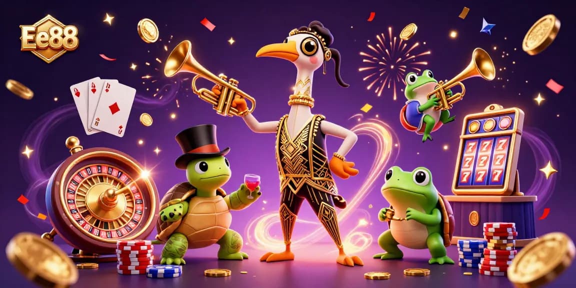 Experience exhilarating gameplay at Ee88 with vibrant casino scenes and dynamic gaming elements.