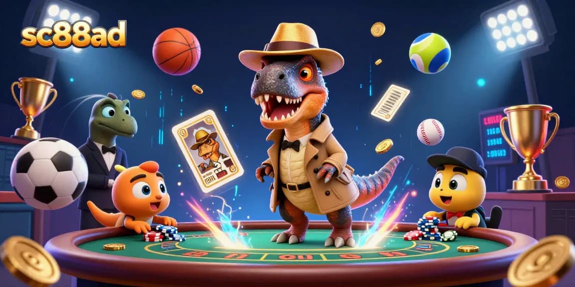 Experience thrilling betting strategies with the dynamic sc88ad sports-themed 3D illustration showcasing fun characters.