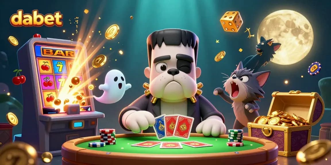 Experience dabet with a vibrant casino scene featuring unique characters, thrilling games, and explosive wins!