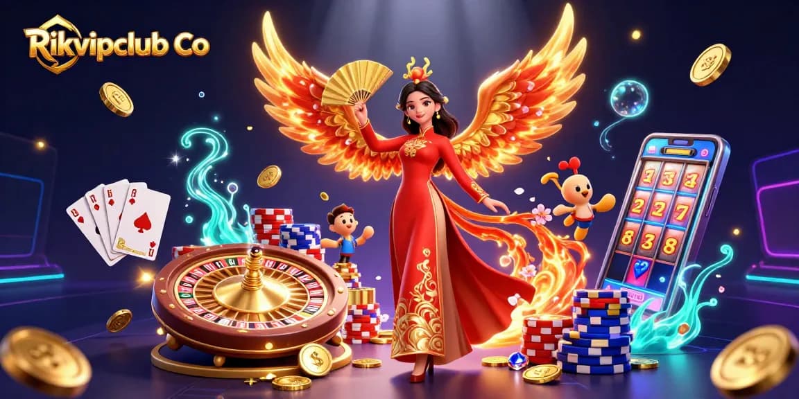 Engage in thrilling gameplay at Rikvipclub Co featuring vibrant casino elements and a stunning atmosphere.