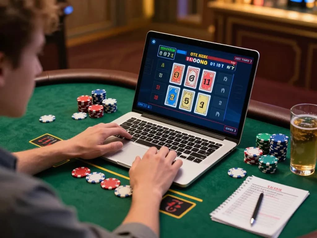Thủ thuật cá cược go8: Engaging in strategic online blackjack gameplay.