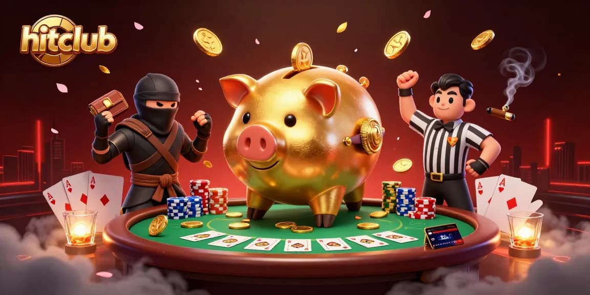 Join the excitement at hitclub as golden coins rain down during a thrilling casino showdown.