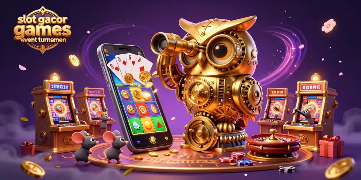 Spin big with slot gacor games event turnamen featuring vibrant characters and rich casino-themed elements.