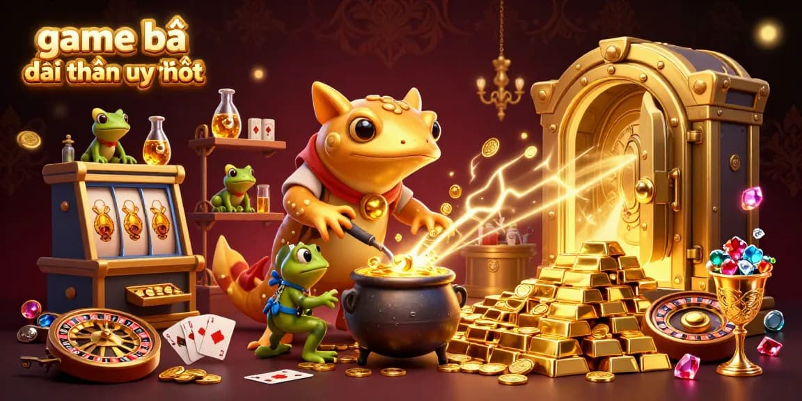 Experience the excitement of game bài đổi thưởng uy tín with our vibrant casino-themed illustration.