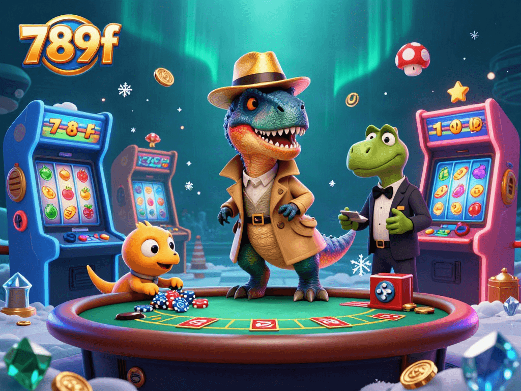 Join the thrilling action at 789f with a clever velociraptor counter at the blackjack table.