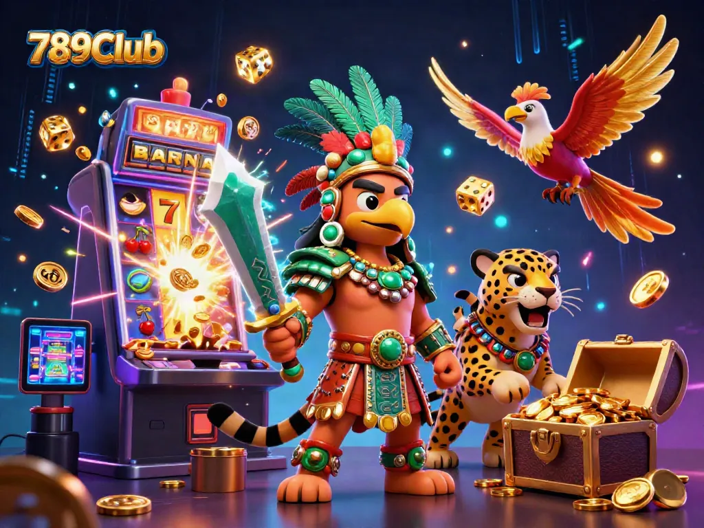 Experience jackpot excitement at 789Club with a vibrant 3D casino scene.