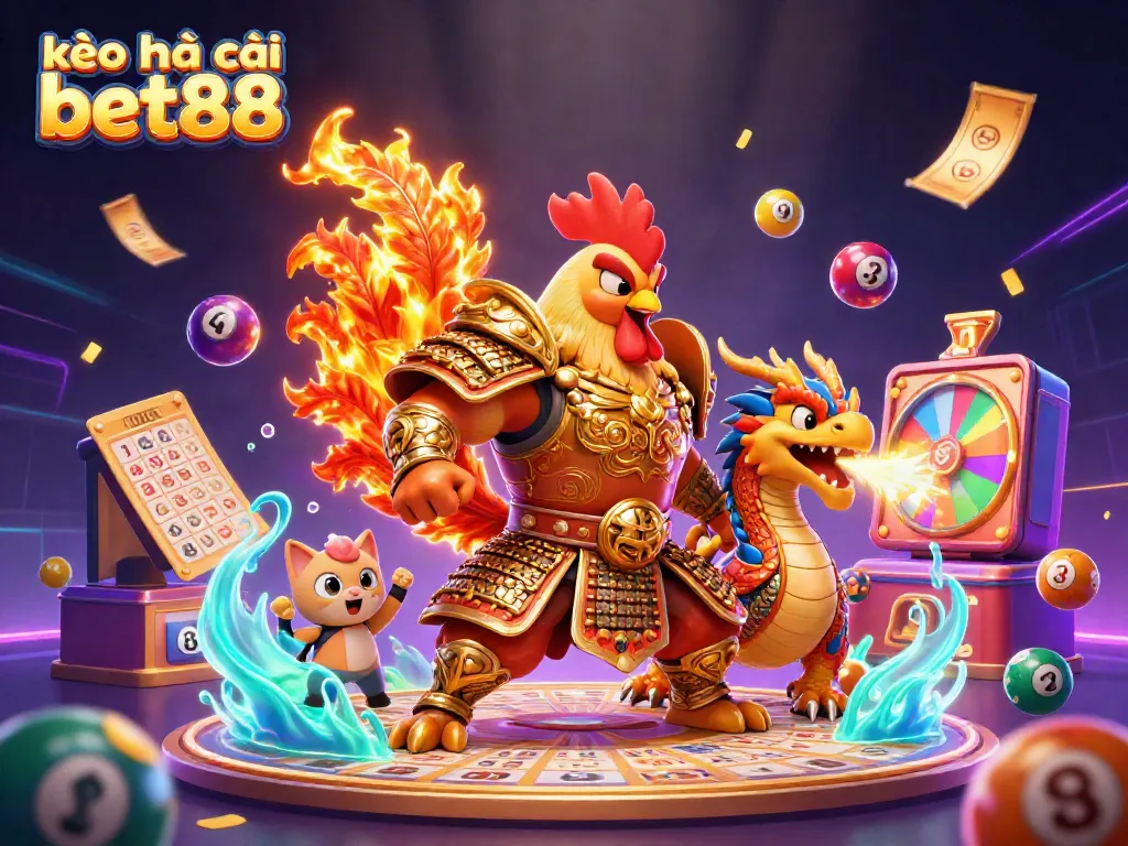 Engage with the excitement at kèo nhà cái bet88 with dynamic characters and vibrant casino elements all around