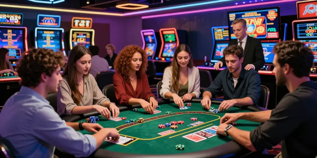 Erleben Sie die besten Online-Casinos für Österreich mit einer aufregenden Spielerfahrung in einer lebhaften virtuellen Casino-Umgebung.
