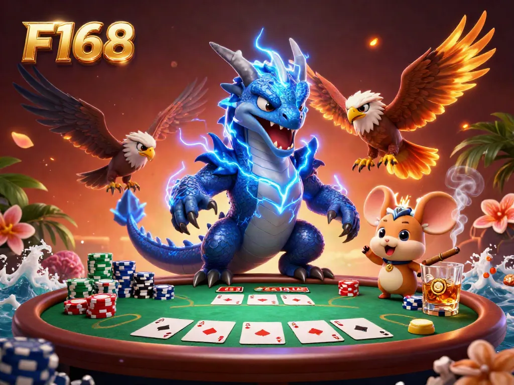 Join the thrilling action at F168 with dynamic poker game elements and 3D characters.