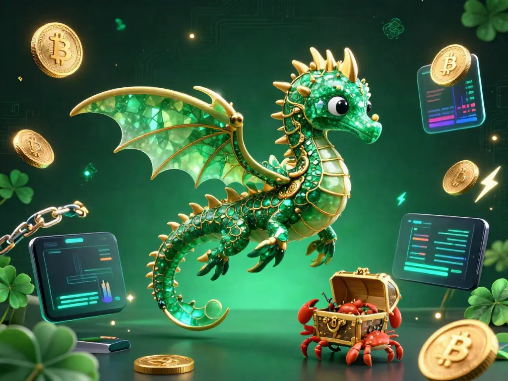 Experience the enchanting world of au88 with a vibrant sea dragon and treasure chest surrounded by digital currency elements.