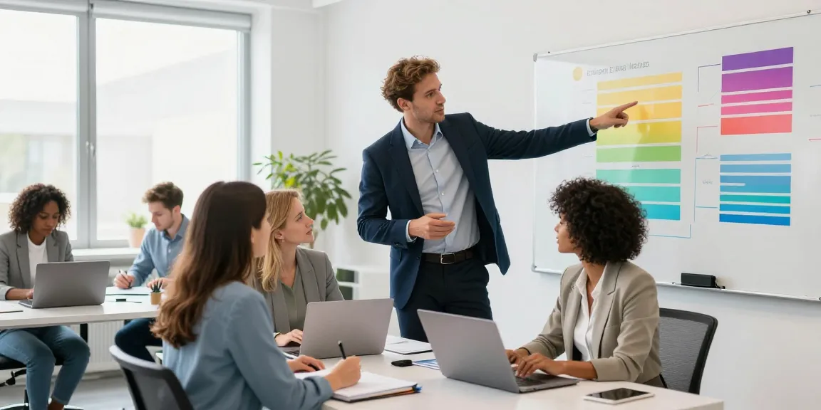 Professionelles Team bei der Zusammenarbeit zu Leipziger Inkasso in modernem Büro.