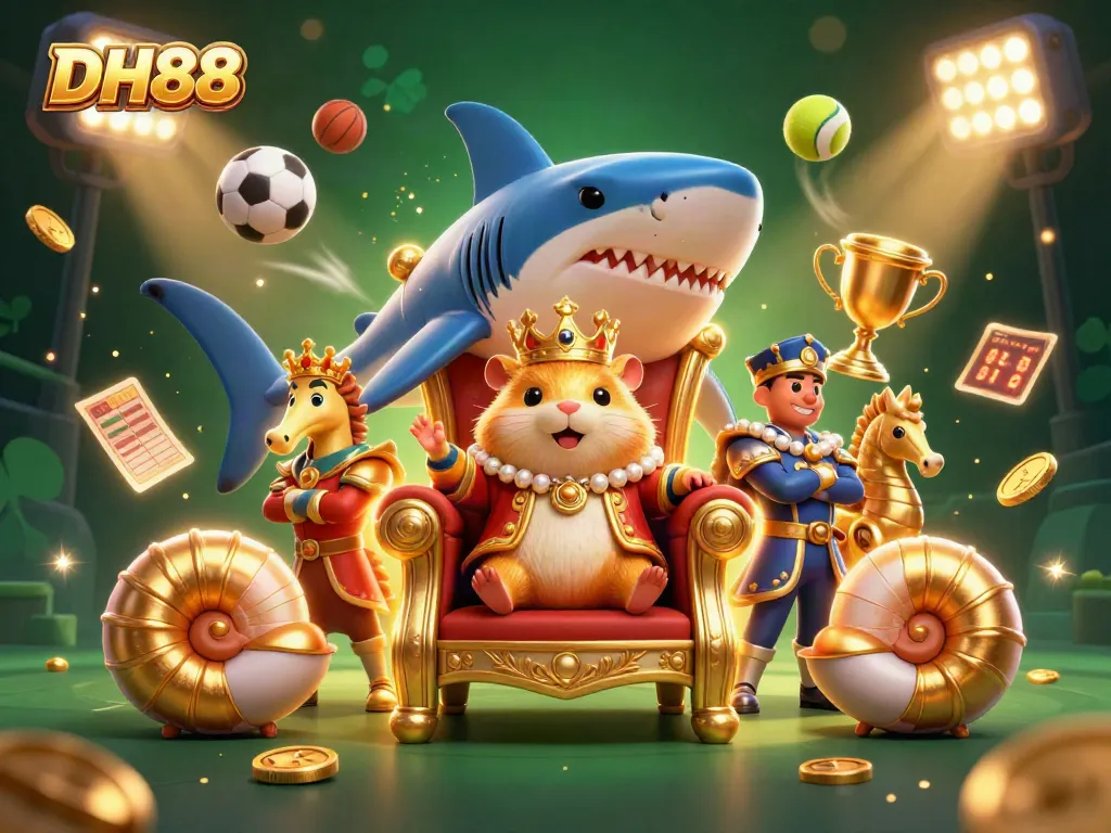 Get ready to celebrate with DH88, as the golden hamster king and guardians join the casino scene full of excitement!