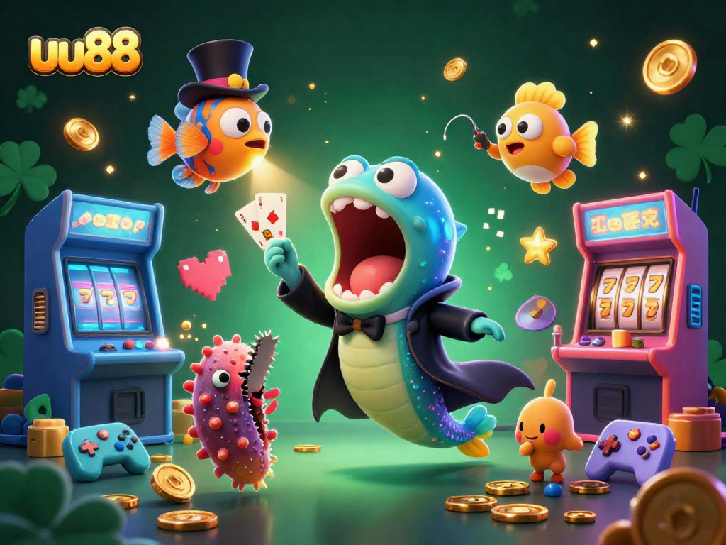 Experience magic with uu88’s vibrant casino scene featuring lively characters and dynamic gaming elements.