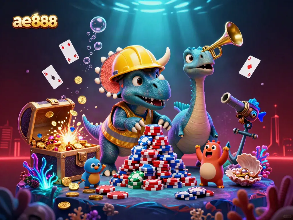 Build your winning strategy at ae888 with vibrant casino action and colorful illustrations.