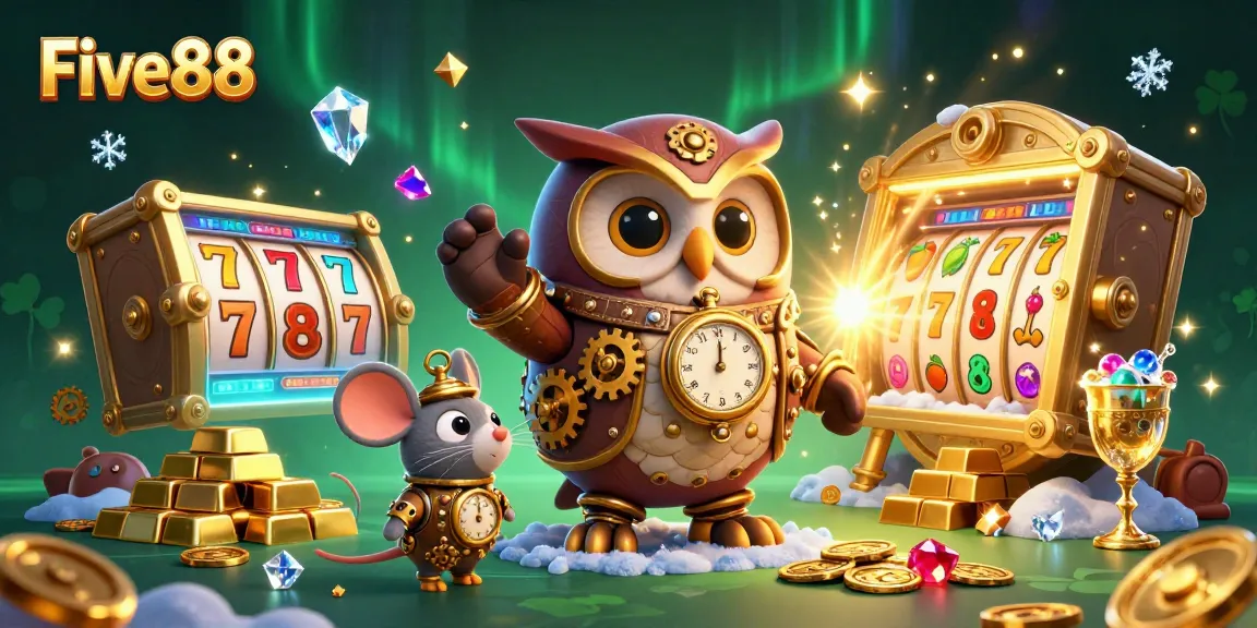 Win big with Five88 as you navigate a vibrant 3D casino universe filled with treasures and excitement.