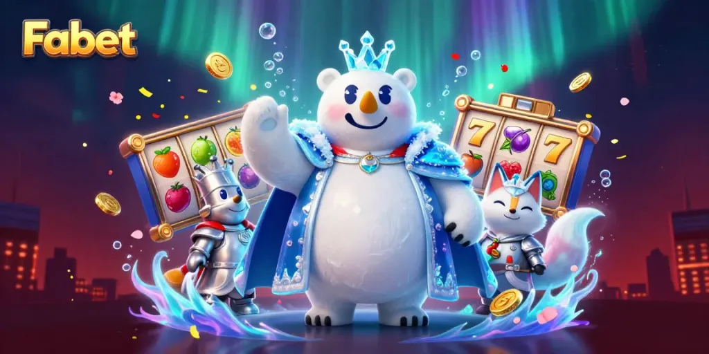 Fabet offers thrilling slots experience with colorful reels and jackpot excitement in a vibrant casino scene.