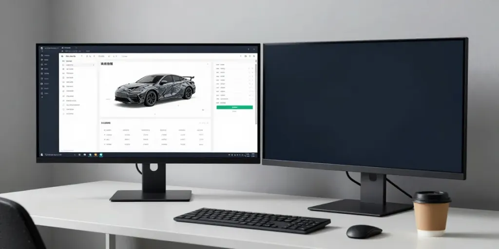 Kfz Gutachter Oberhausen: Professioneller Arbeitsplatz für Fahrzeuggutachten mit modernster Technologie und Software.