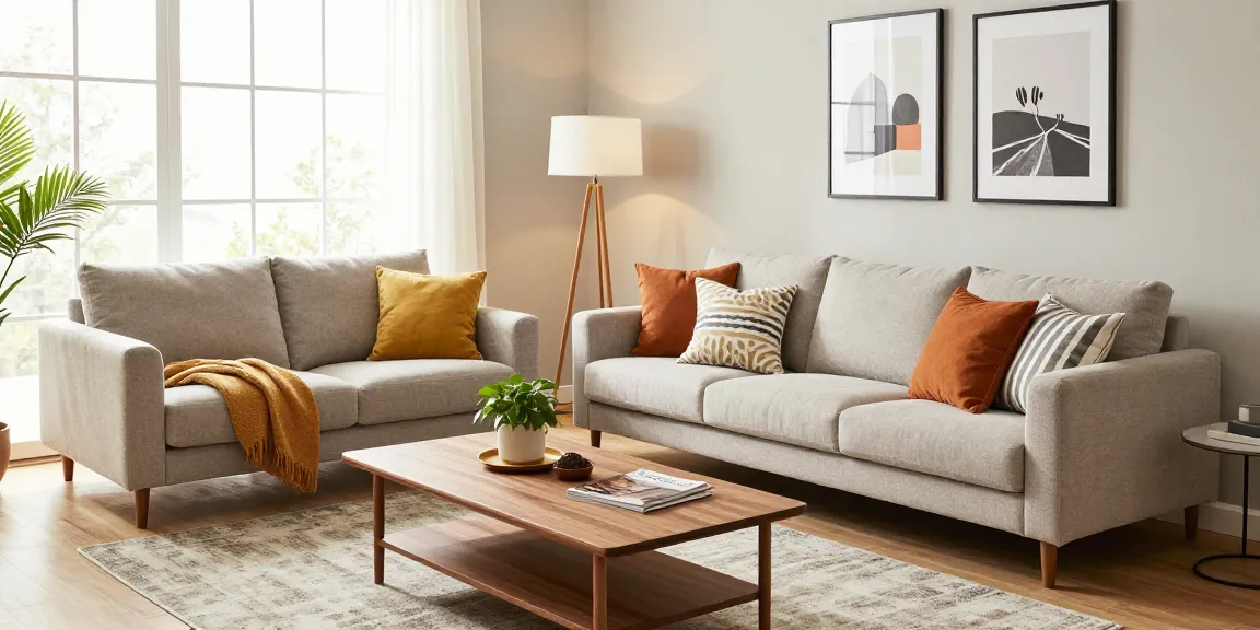 Wohnzimmer mit stilvollen Möbeln, ideal für Möbel kaufen.