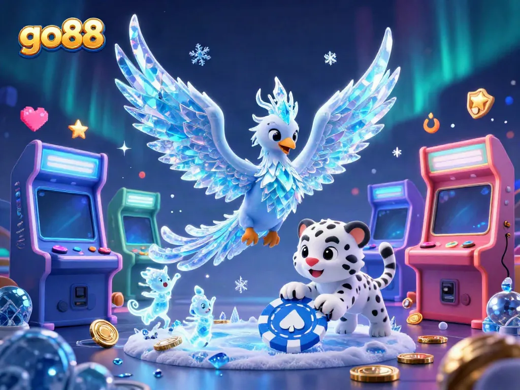 Experience the thrilling world of go88 with dazzling characters in a vibrant casino setting, showcasing unique gameplay elements.