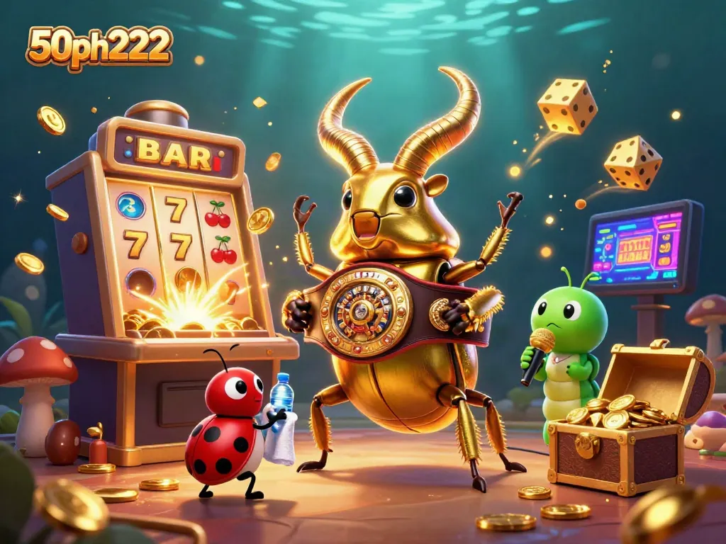 Engage with the vibrant casino world of 50ph222 featuring dynamic characters and explosive game elements.
