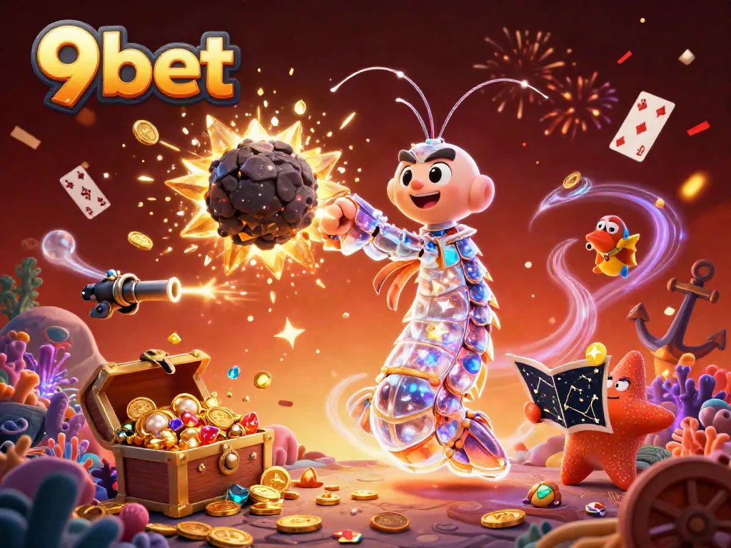 Experience the thrill at 9bet with a galactic samurai mantis shrimp in an explosive casino adventure.