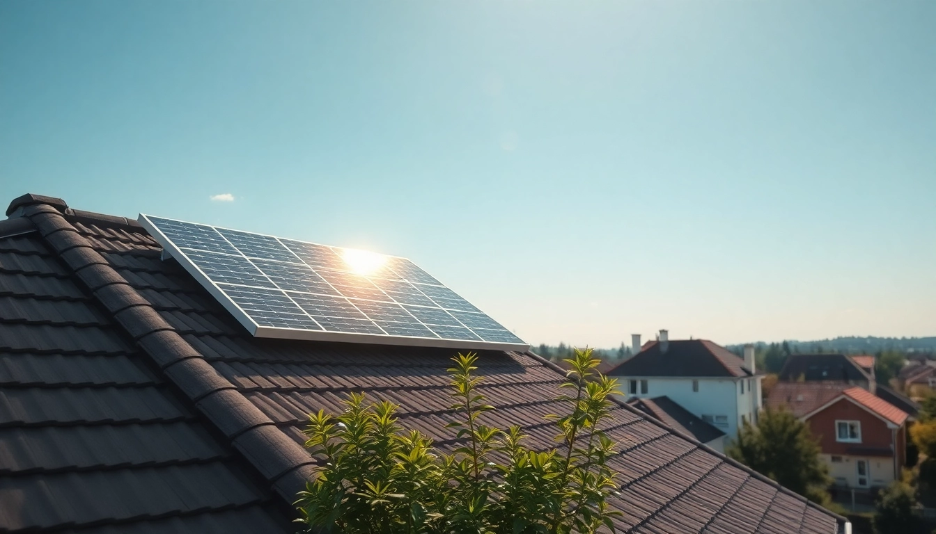 Entdecken Sie die Vorteile Photovoltaikanlage durch ein inspirierendes Bild einer Solarenergielösung auf einem sonnigen Dach.