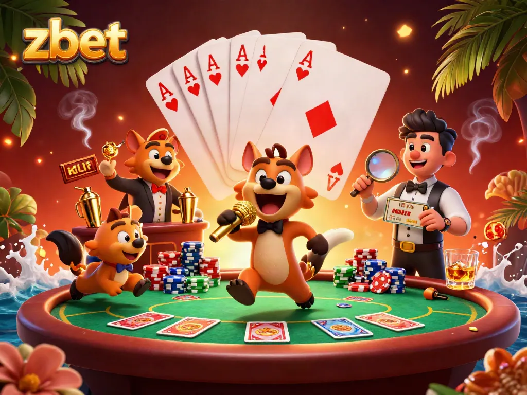 Feel the excitement at zbet's dynamic casino scene with hyenas bringing the fun and games to life.