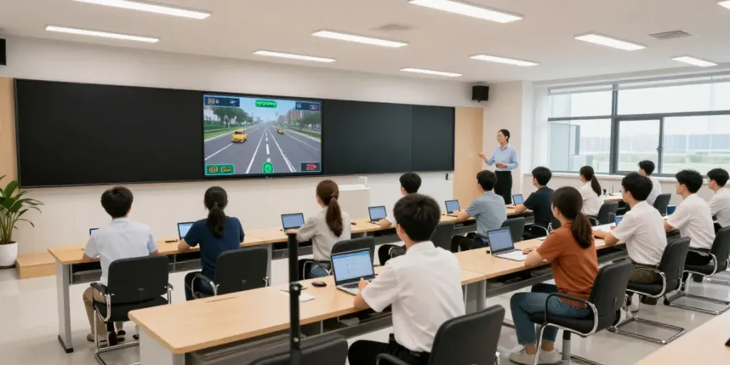Fahrschule Zürich mit modernen Lehrmethoden und digitalen Trainingshilfen für angehende Autofahrer.