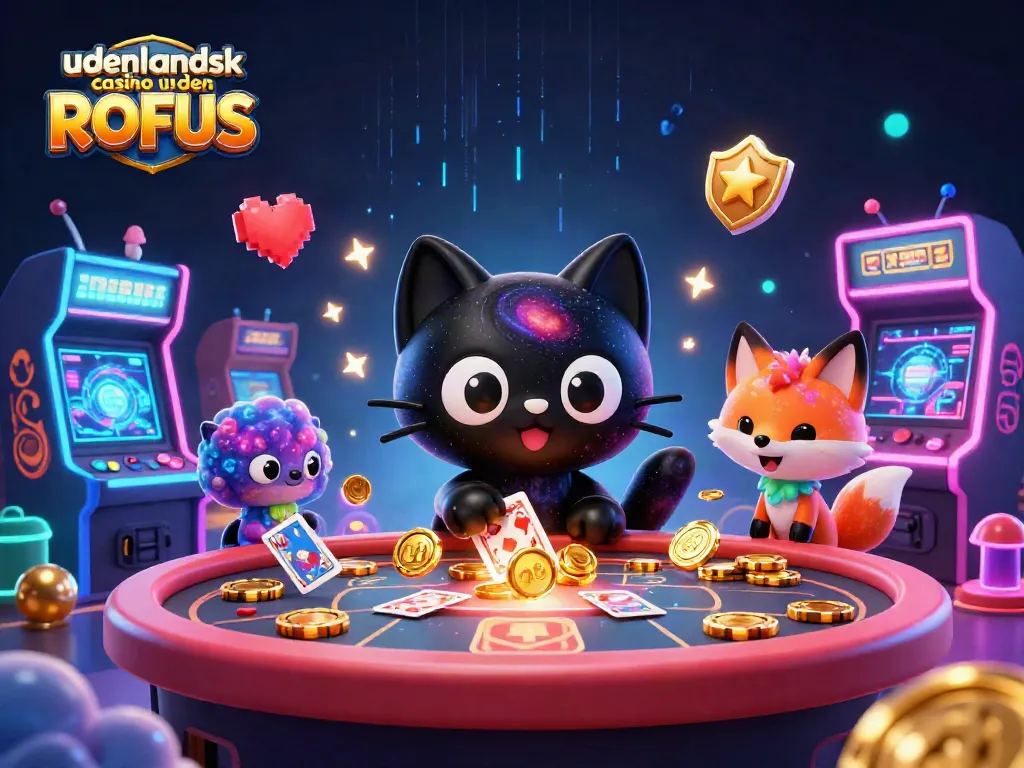 Experience fun at udenlandsk casino uden ROFUS while winning golden chips with a cosmic theme.