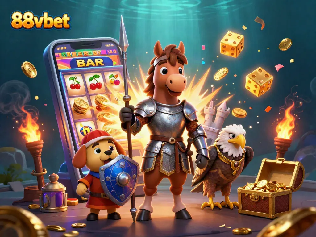 Experience the excitement of 88vbet, featuring a jackpot explosion and dynamic casino atmosphere.