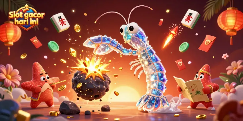 Experience thrilling slot gacor hari ini with a vibrant 3D illustration of enchanted samurai and treasures.