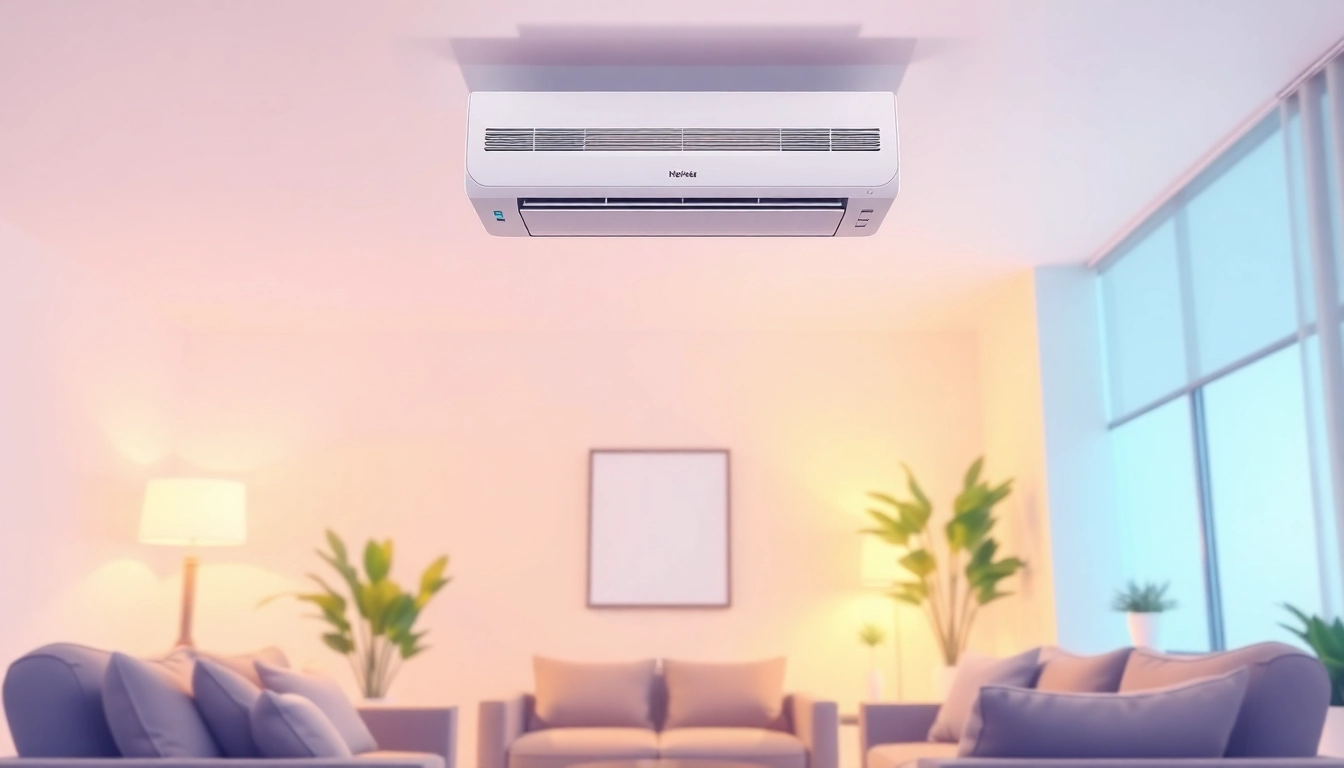 Effortlessly Klimaanlagen installieren lassen in einem modernen Raum mit elegantem Design.