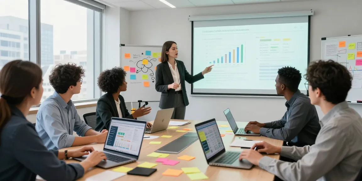 Olivier Jacob leitet ein dynamisches Marketingteam in einem modernen Büro und zeigt die Entwicklung kollaborativer Strategien.