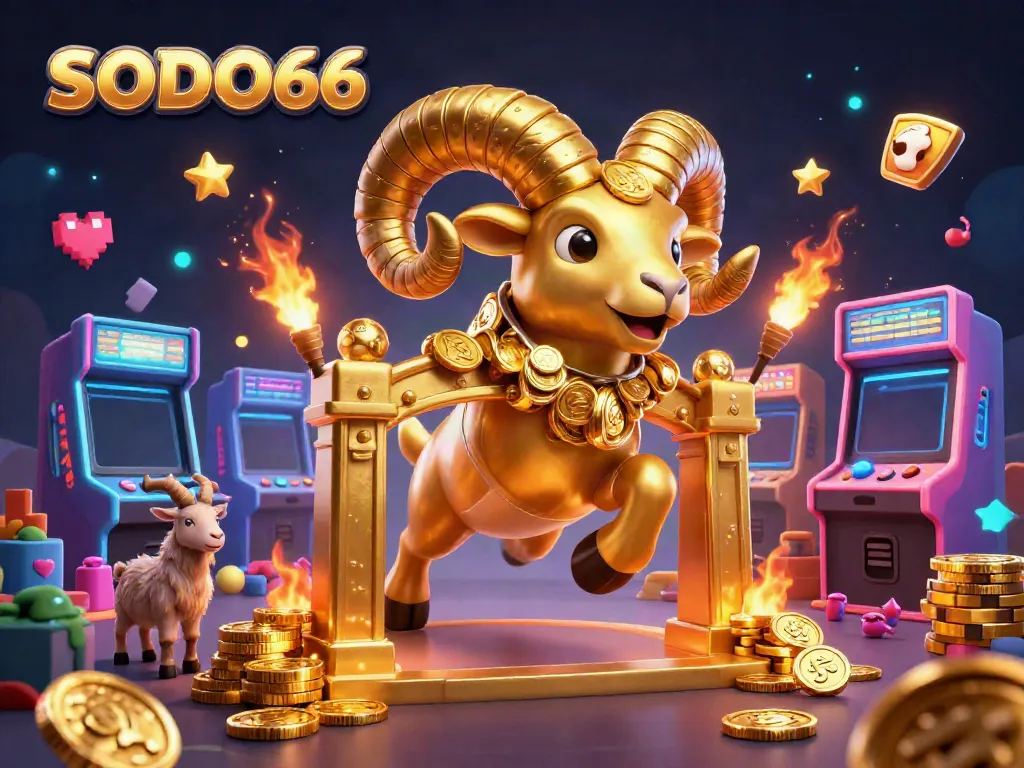 Experience SODO66 in a vibrant casino universe filled with golden rewards and arcade excitement.