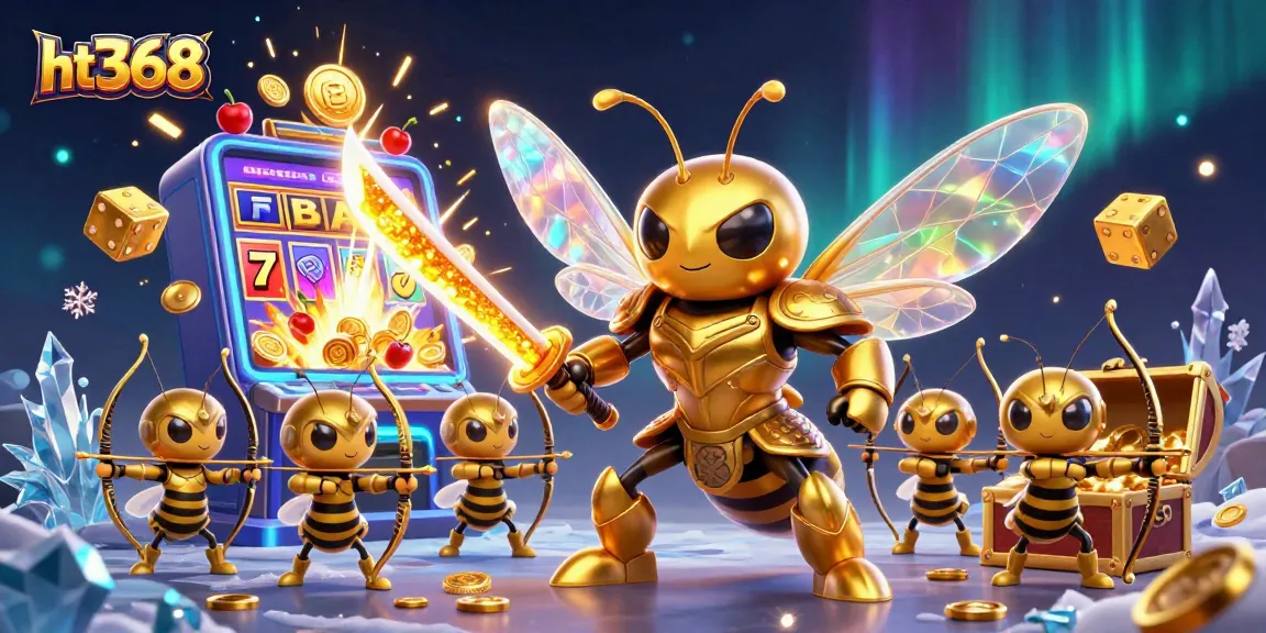 Engage with ht368's thrilling jackpot games featuring an animated hornet samurai and bee archers.