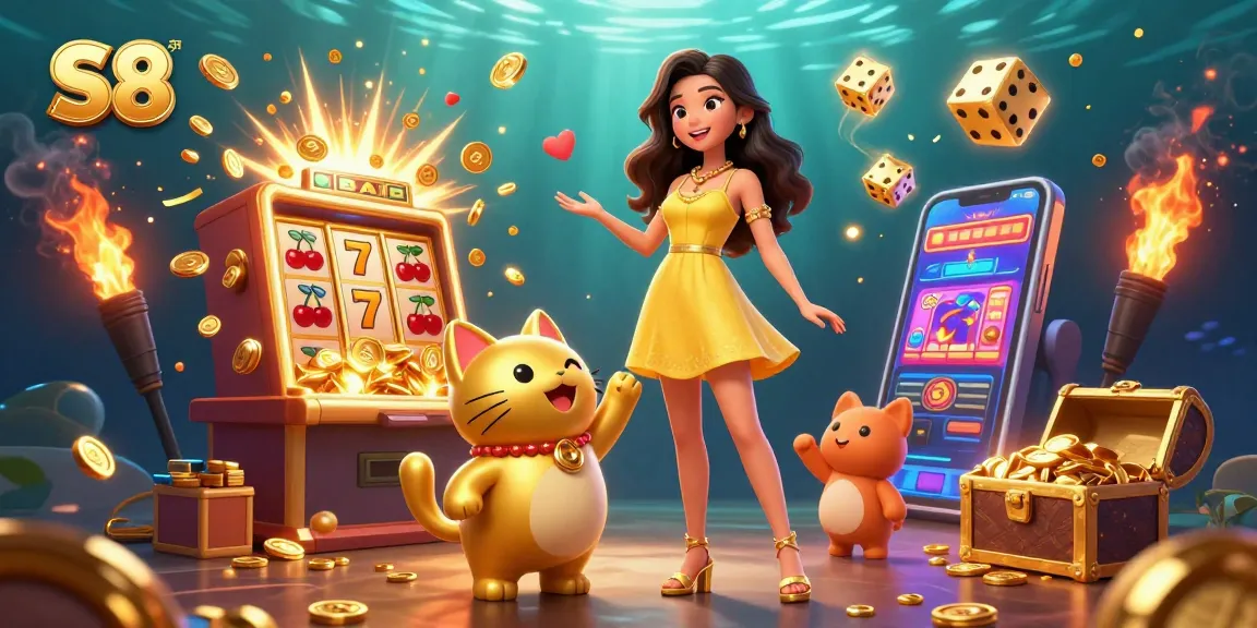 S8 offers exciting online casino experience with colorful slots and engaging gameplay elements.